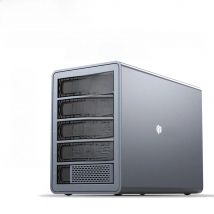 Yottamaster 5 Bay RAID External Hard Drive Enclosure 2.5" 3.5" SATA HDD SSD Enclosure RAID Mode Hard Drive Storage Support 80TB