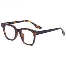 Kachawoo fashion eyeglasses men clear lens tr90 acetate optical glasses frame for women black leopard square eyewear frame gifts