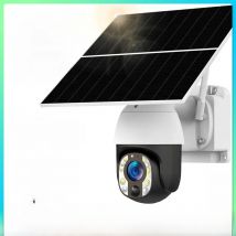 LS VISION 4K 8MP Solar Security Camera 20X Zoom 24/7 Hours Recording 4G/WiFi Auto Tracking 30000mAh Battery Cameras 20W  panel