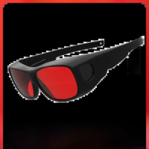 190-550nm OD 5+ 532nm Professional Green Laser Safety Glasses Red lenses Protective Goggles