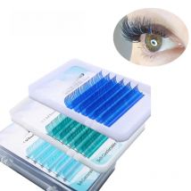 MIZIMO New colour grafted eyelash high quality artificial mink hair false eyelash blue series eyelash extension