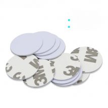 125KHz/13.56MHz RFID Key Fobs & Stickers - 25mm TK4100 Access Control Cards, 100pcs Customizable DIY Smart Tag with Coin Pattern