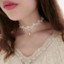 RscvonM Woman chokers Handmade Gothic Fashion Velvet Choker Necklace  lace women's choker necklace jewelry accessories C347