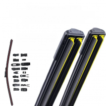 Car Windshield Wiper blades Universal Soft Double layer Rubber Frameless Bracketless car wipers 14" 16" 19" 20" 21" 22" 24"26"