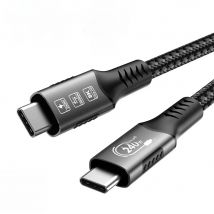 USB4 240W Type C Thunderbolt 4 Cable 40Gbps 8K 60Hz Full Function PD3.1 QC4.0 Fast Charging For Huawei Iphone 16/15 Macbook Pro