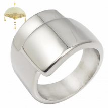 Women Fashion Jewelry Shiny Silver Color Finger Rings Irregular Ring Stainless Steel Casual Party Ring Size 6 7 8 9 10 11
