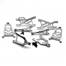 Rc Car CNC Aluminium Front + Rear Upper Lower Suspension Arm with Screw Set for 1/5 HPI ROFUN BAHA ROVAN KM BAJA 5B 5T 5SC Parts