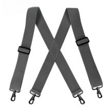 Deepeel 1pc 5*120cm New Fashion Wide Men's Suspender Black Hook Buckle 4 Clip Stretch Male Jockstrap Work Braces Men Accessories