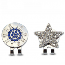 Caiton Golf Cap Clip, Crystal Series, Creative Pattern, Golf Ball Marker