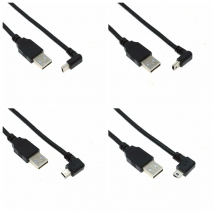 UP Down Left and Right 90 Degrees Mini USB Male to USB Male Data Charging Mobile Phone Tablet Driving Recorder Cable 0.3m-5m