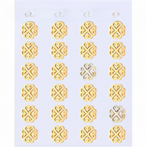 Beautiful Vintage Earrings for Women Retro Geometry Pattern Gold Plated Stud Earing Wholesale Stainless Steel Jewelry 12 Pairs
