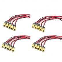 20pcs Mini IR Infrared Laser Dot Diode 780nm 3mW 3V Module 6x10mm with 6x10mm Brass Housing