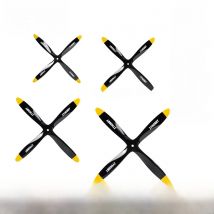 4 Blades Wooden Propeller 13x8 14x8 15x8 15x10 16x8 18x8 18x10 20x10 20x12 22x8 22x10 For RC Fixed Wing Airplane Model