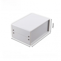 Efficient Bahar Enclosure Iron Desk Top Shell with flat Cover Model BDA 40004 Control Iron Metal Enclosure Power Supply  Box