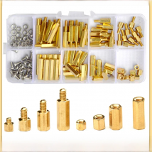 M2 M2.5 M3 M4 Hex Brass Standoff PCB Motherboard Spacer Screw Nut Thread Pillar Mount Male Female Spacer Bolt Assortment Kit