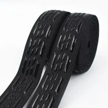 1/2/4Meter Meetee Non-slip Silicone Black Elastic Band for Sportswear Belt Strech Ribbon DIY Outdoor Clothing Sewing Material