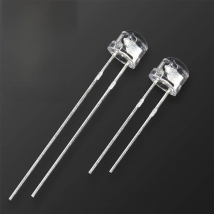 1000pcsF5/5mm Straw Hat Fast/Slow Flash Transparent RGB  Built-inIC High Light Emitting Diode LED DIP Long/Short Feet