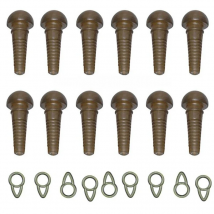 30Pcs Carp Fishing Safety Sleeves Run Rings Safety Lead Clips Fishing Tackle Terminal Rigs Fishing Accessories