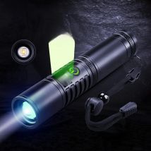 Powerful Lantern High Power LED Flashlight Type-C USB Rechargeable Spotlight Lamp Aluminum Alloy Zoom Tactical Torch Outdoor
