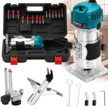 800W 30000RPM Router di legno Macchina per la lavorazione del legno Trimmer elettrico 1/4 pollici Intaglio del legno Fresatura Utensili da taglio Falegname Utensili elettrici