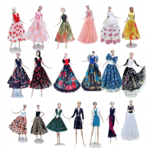 Fashion Floral Princess Dress 1/6 BJD Clothes Set For Barbie Doll Clothes Outfits Shirt Skirt Party Gown 11.5" Dolls Accessories