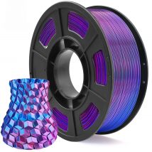 PLA Filament 1.75mm Dual Color Blue Purple, 3D Printer Filament , 250g Spool(0.55lbs) Fits for Most FDM 3D Printers