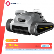 Seauto-Robot aspirador de piscina inalámbrico, 180W potente de dispositivo de succión, escalada en pared, para piscinas sobre el suelo y en el suelo, hasta 2000 pies cuadrados
