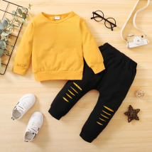 Baby Boy Clothes Toddler Boy Outfit Suit Letter Printing Long Sleeve Top + Pants 2PCs Fashion Infant Spring Sports Clothes