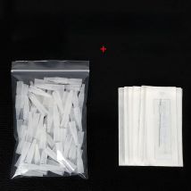 100PCS 1R 3R 5R 5F 7F Needles And Tips Disposable Sterilized Professional Tattoo Needles Caps for Permanent Makeup Eyebrow Kit