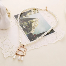 1pc Vintage The Tudors Anne Boleyn Faux Pearl Necklace Choker Jewelry