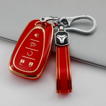 For Chevrolet Chevy Malibu Camaro Cruze Traverse Sonic Volt Bolt Equinox 4/5 Buttons TPU Car Key Case Cover Shell Fob Keychain