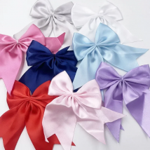 30pcs Mix Color Satin Ribbon Bows Handmade Flowers Sewing Accessories DIY Decoration Appliques Crafts B393