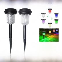 Solar Outdoor Lights New Garden Lamps Powered Waterproof Landscape Path for Yard Backyard Lawn Patio Decorative LED Lighting