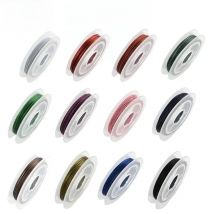 NBEADS Stainless Steel Bead String Wire Tarnish Resistant Steel Wire Necklace Bracelet Making 10-100m/roll 32-328 Feet 0.38MM