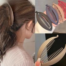 AWAYTR 1 PC Fish Shape Hair Claw Clips Ponytail Holder Hair Jewelry Banana Barrettes Hairpins Hair Accessories For Women Clamp