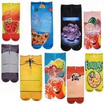 Fashion Unisex 3D Printing Mens Art snacks Socks spring Autumn Potato Chips Funny Long Socks Men Cotton and Cool Gifts for Men
