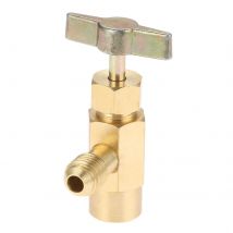 1/4 SAE Thread Adapter R1234YF Refrigerant Can Bottle Tap Opener Valve Tool For SelfSealing Valve Cans 1/2" ACME Car Accessories