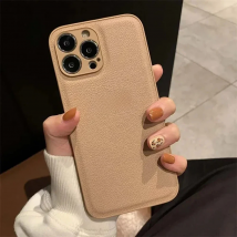 Luxury Personalised Case For iPhone 17 16 15 14 13 12 11 Pro Max 17 Air Customized Name initials Letter Leather Cover