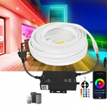 Tuya WiFi LED Neon Strip RGB Strip Light 220V EU Waterproof IP67 Flexible Tape 1-100m LED Neon Sign 5050 Remote Bluetooth APP