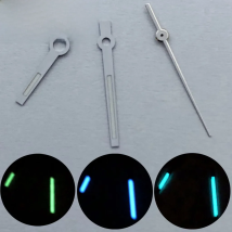 Miuksi silver watch hands blue green luminous hands fit NH35 NH36 ETA 2824 2836 Miyota 8205 8215 821A Mingzhu 2813 3804 movement