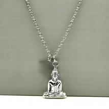 2020 NEW Buddha necklace Lotus Flower necklace silver color Spiritualist Pendant Gift For Friend MEN WOMEN fashion llaveros