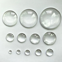 6/8/10/12/14/16/18/20/25/30/35/40mm Flat Transparent Glass Round Cabochons Transparent Dome for DIY Jewelry Making