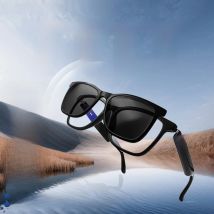 Hot Fashion Smart Glasses 2in1 Magnetic UV Protection Polarized Lenses Wireless Call Touch&Voice Assistant Men Music Sunglasses