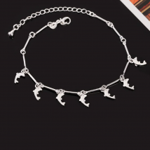new arrive Beautiful silver Plated bracelet noble dolphin chain fashion Wedding cute lady nice women jewelry LH019