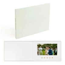 Luxury Linen Bound Video Book Wedding Video Album Up to 3 hours of video, 7” IPS Display, 4GB of memory and Rechargeable Battery