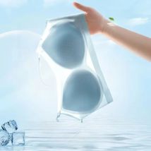 Ultra-Thin Breathable Ice Silk Top Bra Women's Bustier Underwear Seamless Back Halter Vest Wrap Bra Small Chest Together