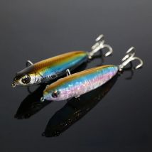 Le Fish 90mm 15.5g Topwater Pencil Fishing Lure Surface Floating Bait Top Water  for Seabass Pike Feeder With Tungsten Ball