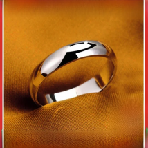 S925 Stamped White Gold Color Tibetan Silver Ring Simple 4mm Stanless Steel Rings for Men Women Couple Gift Jewelry Accessories