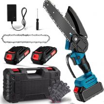 Mini motosierra para carpintería Makita 21v con pequeña motosierra eléctrica de mano de 6 pulgadas con una sola mano Mini motosierra portátil 3000W