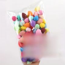 10/20/50/100 pieces of mini beauty sponges, various shapes and colors of makeup sponges, mixed beauty sponge set, makeup tools